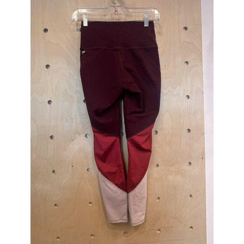 Fabletics Zone 7/8 Fuschia Color Block High Waist… - image 6